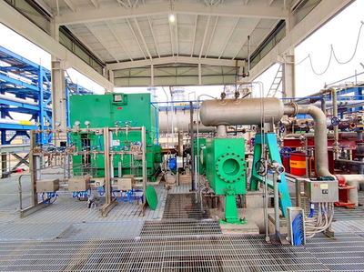 天辰公司華誼氣體島項目首臺壓縮機機組試車成功，氣體壓縮機械制造邁入新階段